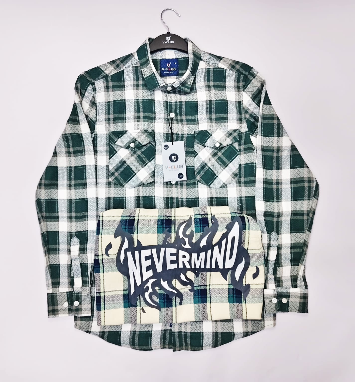 Green Back print shirt